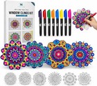 Unique Diy Stained Glass Art Kit - 10 Washable Suncatchers For Home Decor