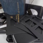 Lot Art Leather Futura Professional Wedding Photo Album Black Leather Binder