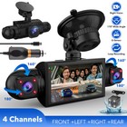 4 Channel Dash Cam 1080p Hd Driving Recorder G-sensor Car Front rear Inside Cam