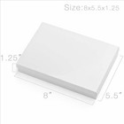 8x5 5x1 25 Cotton Filled White Jewelry Gift Boxes  Kraft Cardboard Jewelry Bo   