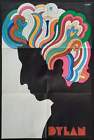 Bob Dylan 1966 Promotion Poster By Milton Glaser 1st Print From 1st Mono Lp  Pos