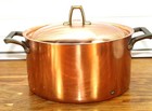 Unused Paul Revere Ware 3 Qt Buffet Usa Solid Copper Pot Signature Pan Stockpot