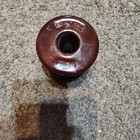 Vintage Joslyn 101 Spool Insulator Brown Ceramic Telegraph Telephone Electric