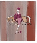 Givenchy-inspired Kentucky Derby Couture Canvas  equestrian   Limited Edition 