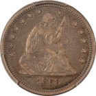 1868 Seated Liberty Quarter - Pcgs Vf-25  Rare 