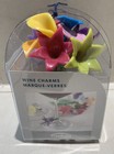 New Trudeau Maison-silicone Flower-shaped Wine Charms-assorted Colors