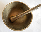 Brass Solid Vintage Small Mortar And Pestle
