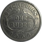 Seychelles    1966    1 Rupee    Km 13    Xf Details Cleaned