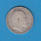 1910 Edward Vii One Florin Silver Coin
