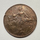 1907 France 5 Centimes - Beautiful Coin -  b-069