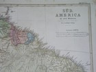 1860 Rare Original Map South America Colombia Peru Brazil Equador Bolivia Panama