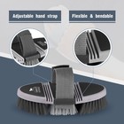Harrison Howard Flexible Finish Horse Grooming Brush  Bendable Brush