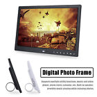15in Hd Screen Digital Photo Frame Touch Button Alarm Clock Mp3 4 Movie Player