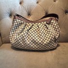 Gucci Navy   Cream Diamante Sukey - Euc