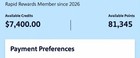 Southwest Airlines  498 20 Transferable Flight Credit  digital Delivery 