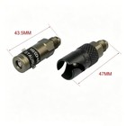 2xblack Aluminum Quick Release Dry Brake Line Coupling Fitting Universal 3an Cnc