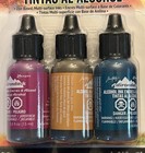 New Ranger Adirondack Alcohol Inks 3 Pack Lot Of 4 Dye Based Tim Holtz
