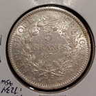1876-a France 5 Francs Coin  900 Silver -  b8702