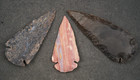 3 Slight Bend 2 9 To 3 8  Flint Arrowhead Spear Project Point Knife Blade Bb727
