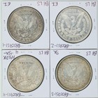 4-coin Lot 1878  1 Morgan Silver Dollar Xf au Detail  bh00751
