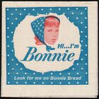 Vintage Paper Napkin Bonnie Bread Picturing The Girl Bonnie New Old Stock N-mint