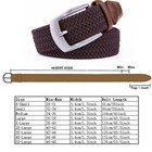 Elastic Fabric Braided Belt enduring Stretch Woven Belt For Unisex Men women jun
