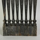 Vintage Rustic Wooden 8 Balusters Wall Decor In Charcoal Gray