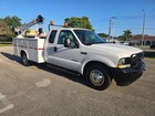 Ford F350 Powerstroke 7 3l Turbo Diesel Service Utility Crane Mechanics Truck