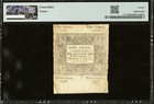 1776 Connecticut American Revolution Colonial Currency Bank Note  Ct-206  Pmg 20