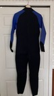 Action Plus Neoprene Full Body  Long Sleeve Dive Wetsuit Blue black Size Medium