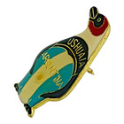 Vintage Ushuaia Argentina Flag Penguin Lapel Pin Travel Souvenir