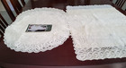 Lot Of 11 Vintage Battenburg Lace Doilies-6 Oval 5 Rectangle-cream-cotton Center