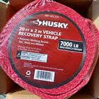 3-pack Husky 2  20 Ft Red Polyester Webbing Vehicle Recovery Tow Strap 7000 Lb 