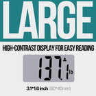 Digital Bathroom Scale For Body Weight Large Platform 12 Inch 30cm High Capacity
