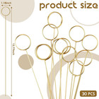 30 Pcs Floral Card Holder Pick Metal Wire Flower Place Card Stick 13 4 In Pictur