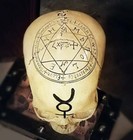 Alchemy Skull  Pentagram Skull  Real Human Skull Replica  Astrology Skull