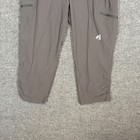 Eddie Bauer Pants Womens 8 Gray First Ascent Capri Pants Cinch Stretch Hike Camp