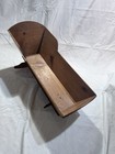 Antique Wood Baby Doll Rocking Cradle Primitive Americana Display Collectibles