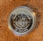 1997 Liberia  20 Dollars Princess Diana Wedding Day 1 Oz Silver With Certificate