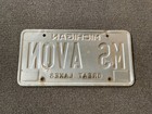Rare 1980 s 1990 s Ms Avon Michigan Vanity Personalized License Plate Original