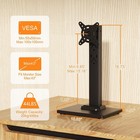 Single Computer Monitor Free-standing Desk Mount 13-43  50x50 75x75 100x100mm