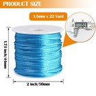 Ewparts 15 Rolls Satin Nylon String For 1 5mm  15 Cord