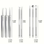 Acne Needle Blackhead Remover - Pimple   Comedone Extractor Tool Kit With Tweeze