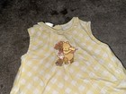 Vintage Disney Winnie The Pooh Y2k Yellow Gingham Ruffled Dress 4t