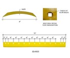 5d9553  T66703 - 6ft Heat Treated Curved Grader Blade W  Bolts - 5 8 x6 x72 
