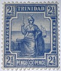 Travelstamps  1906-1909 Trinidad Stamps Scott   107  Mint  Original Gum  Hinged