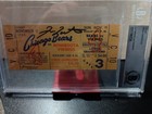 Fran Tarkenton Signed Ticket At Chicago Bears 11 11 1962 Wrigley Field Beckett 