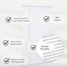 Cordless Mini Blind 1  Vinyl Slats 47  Wide X 48  Long White Window Blinds Home