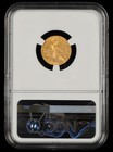 1926  2 5 Gold Ngc Ms63 Mint Error Curved Clip  12 00 Bill Fivaz Signature Label