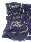 Crown Royal Bags Lot Of 10 Purple 9 Inch Gold Draw String 750ml Medium Size Bags